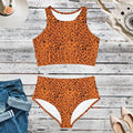 Cheetah Print Sporty Bikini Set - Fierce Swimwear - DipaliZ