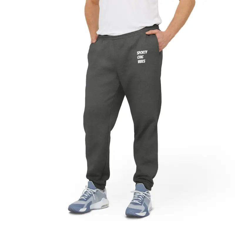 Unisex Fleece Joggers - Sporty Chic Vibes - DipaliZ