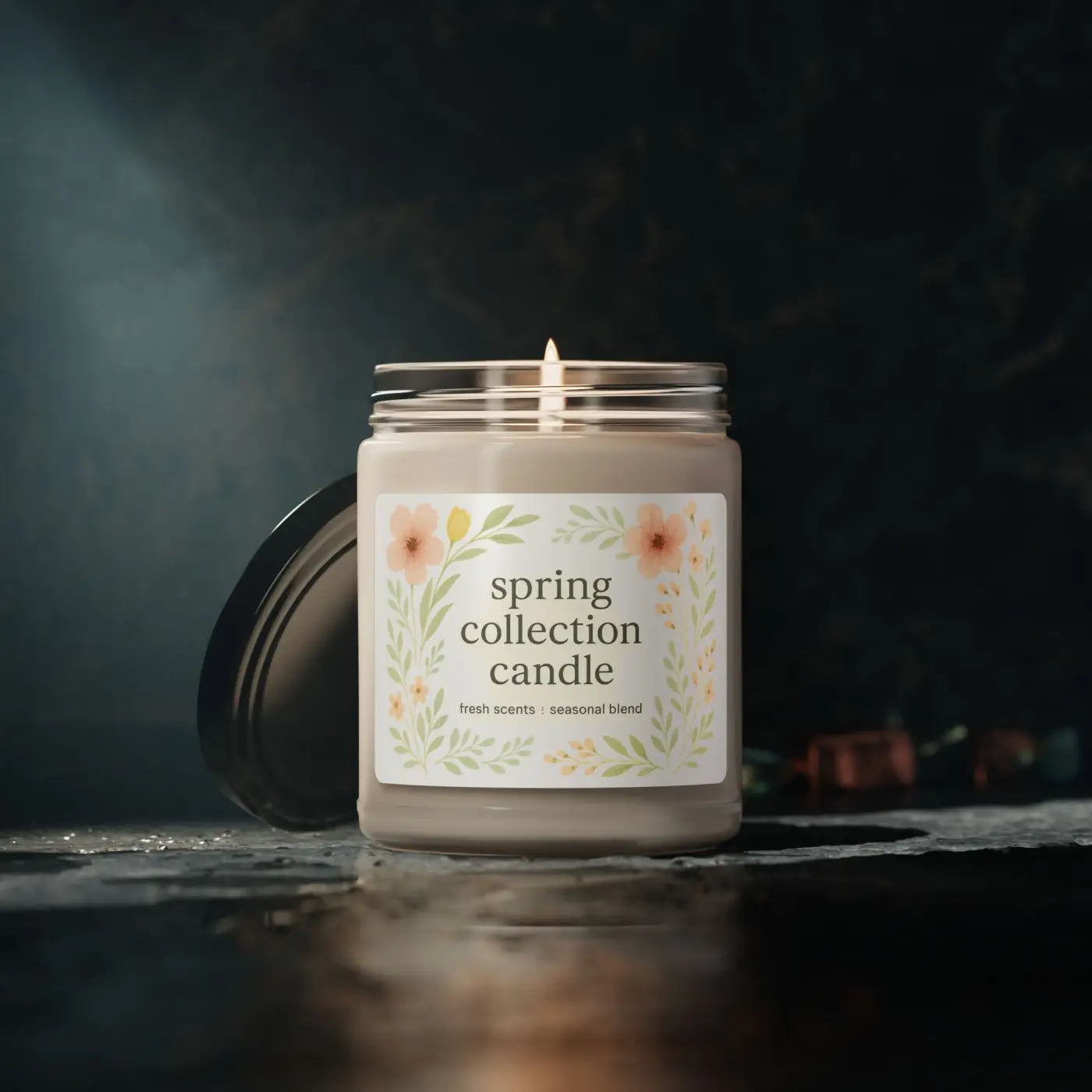 Spring Collection Scented Candle - Soy Wax Reusable Glass - DipaliZ