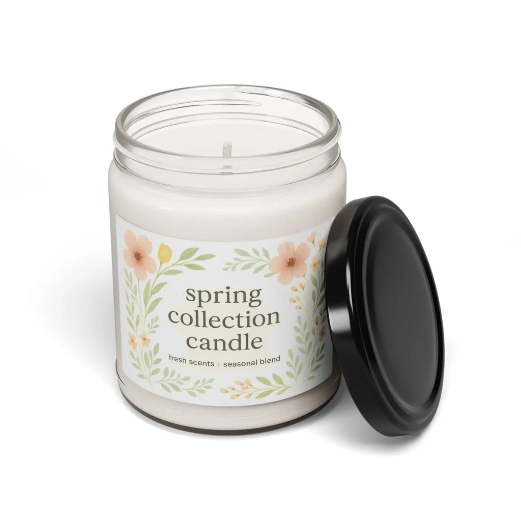 Spring Collection Scented Candle - Soy Wax Reusable Glass - DipaliZ