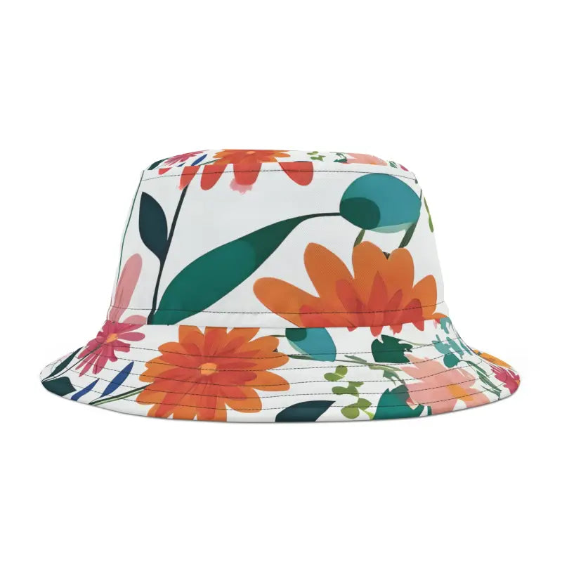 Polyester Bucket Hat - Spring Flowers Vintage Vibe - DipaliZ