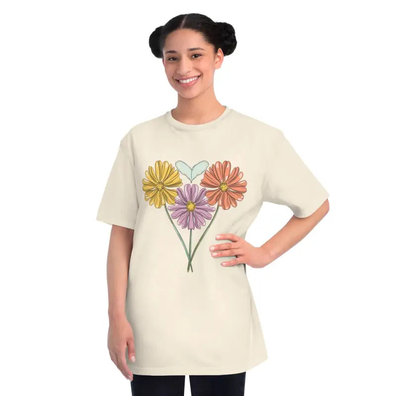 Spring Flowers Certified Organic T-Shirt - Eco Style - DipaliZ