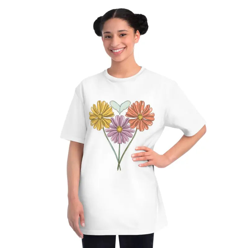 Spring Flowers Certified Organic T-Shirt - Eco Style - DipaliZ