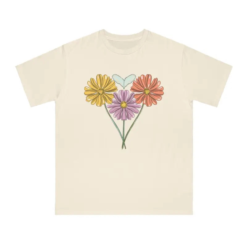 Spring Flowers Certified Organic T-Shirt - Eco Style - DipaliZ