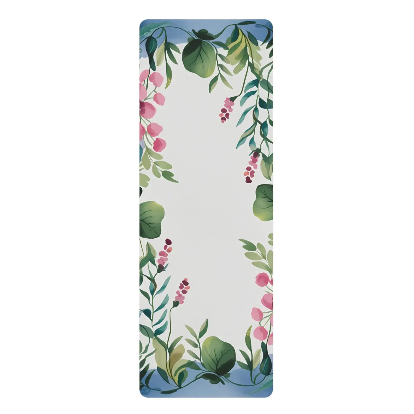 Vibrant Spring Flowers Rubber Yoga Mat - Enchanted - DipaliZ