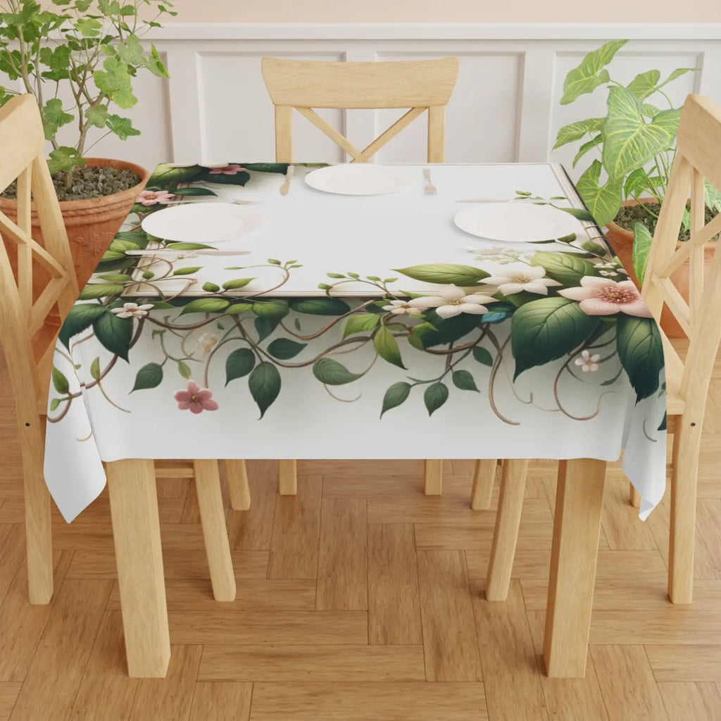Spring Flowers Tablecloth - Garden Dining Decor - DipaliZ