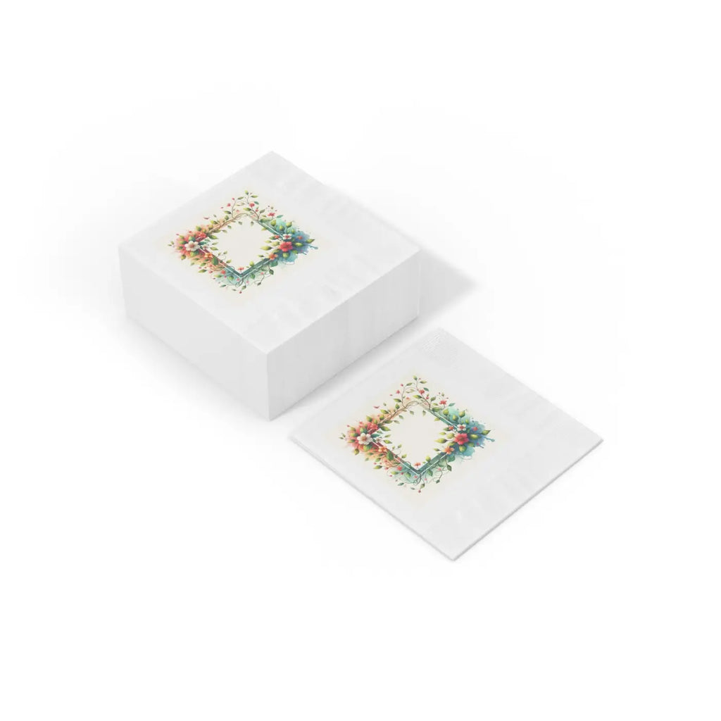 White Coined Napkins - Elegant Table Decor - DipaliZ