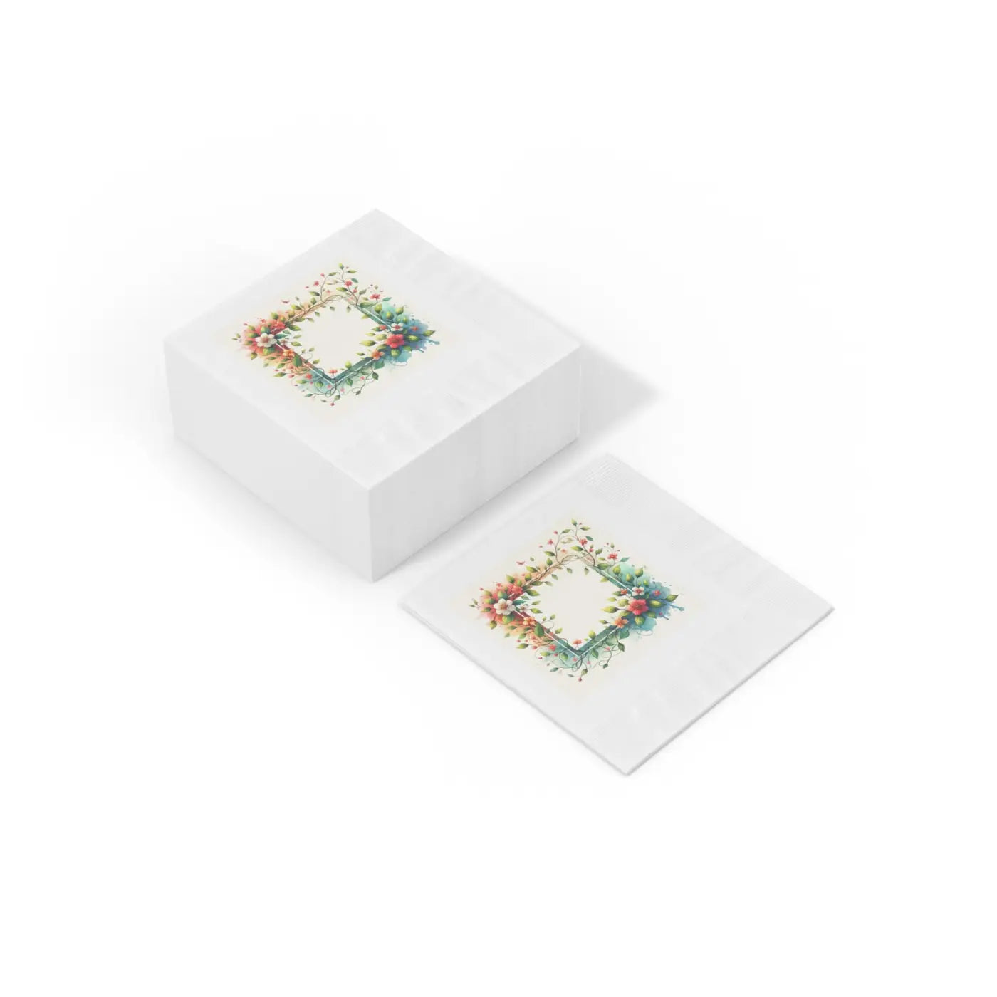 White Coined Napkins - Elegant Table Decor - DipaliZ