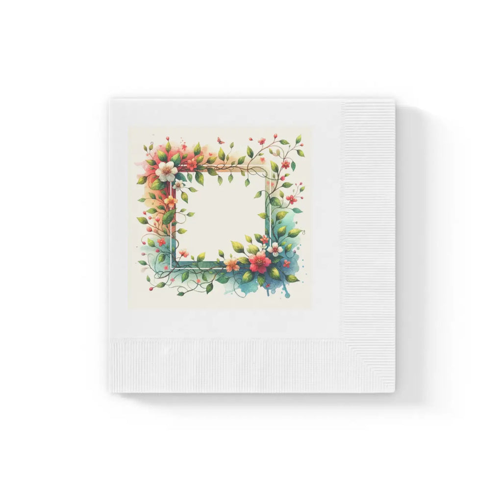 White Coined Napkins - Elegant Table Decor - DipaliZ