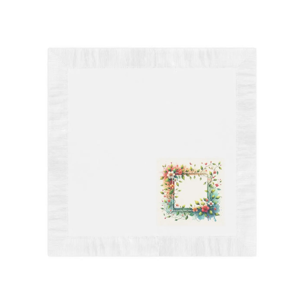 White Coined Napkins - Elegant Table Decor - DipaliZ