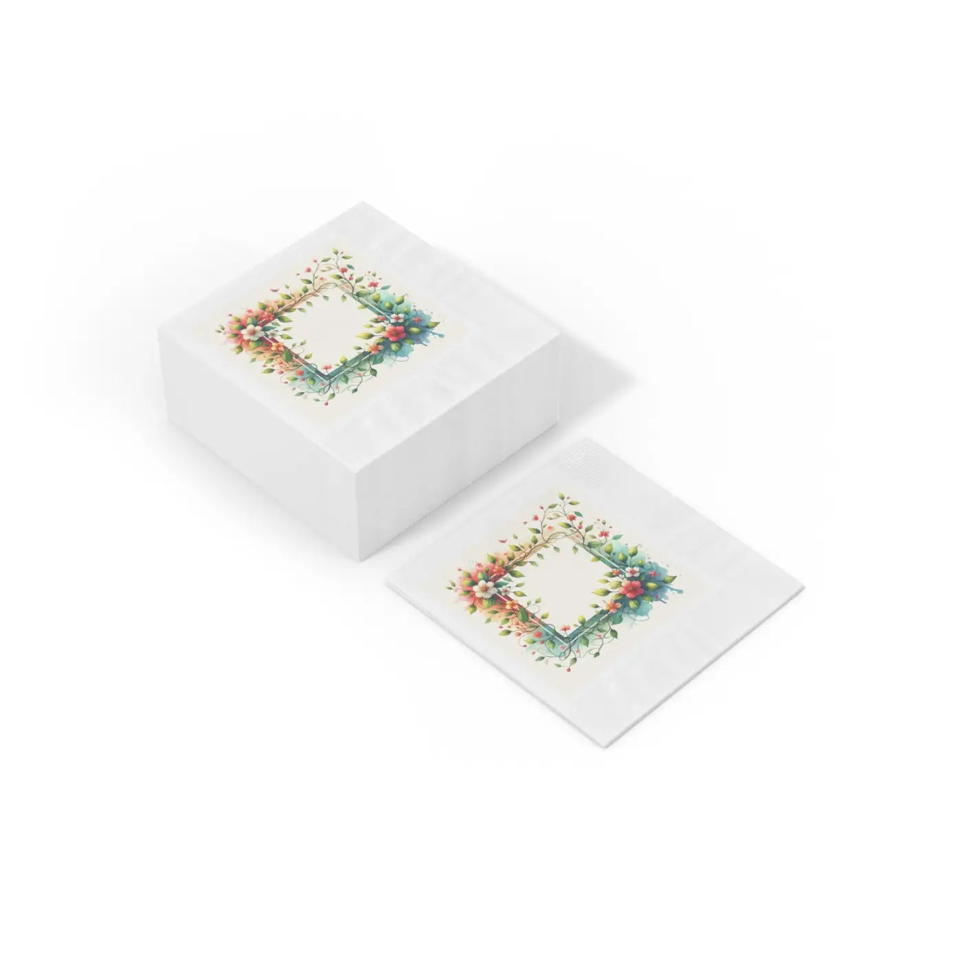 White Coined Napkins - Elegant Table Decor - DipaliZ