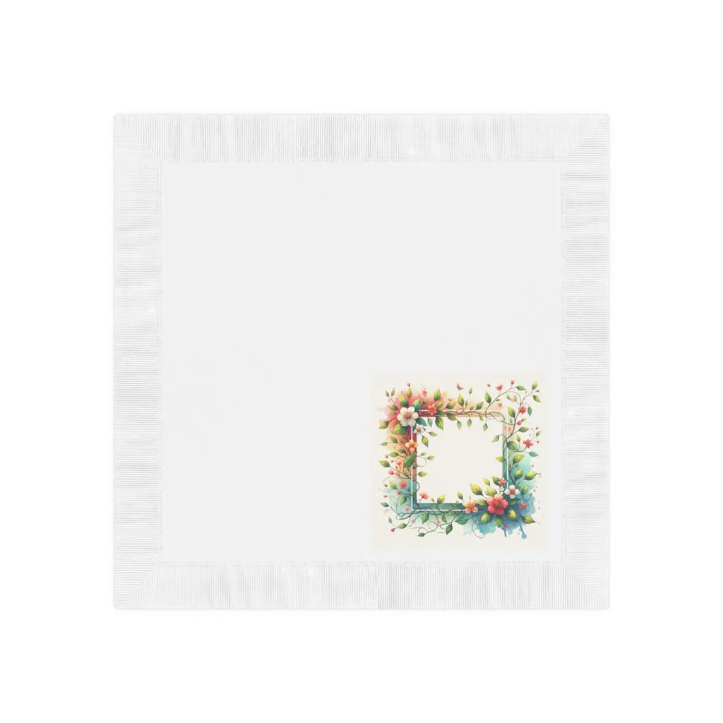 White Coined Napkins - Elegant Table Decor - DipaliZ