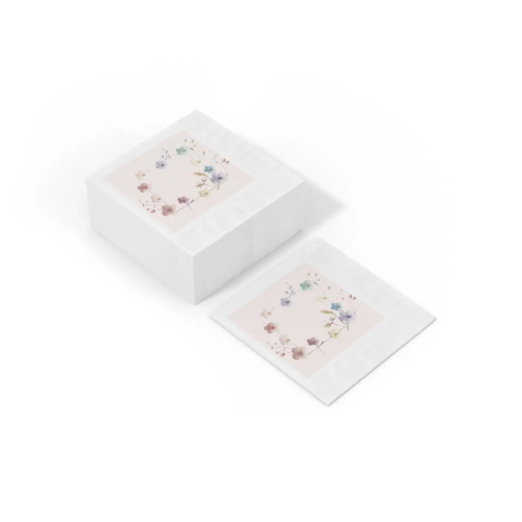 White Coined Napkins - Three Ply Party Essential - DipaliZ