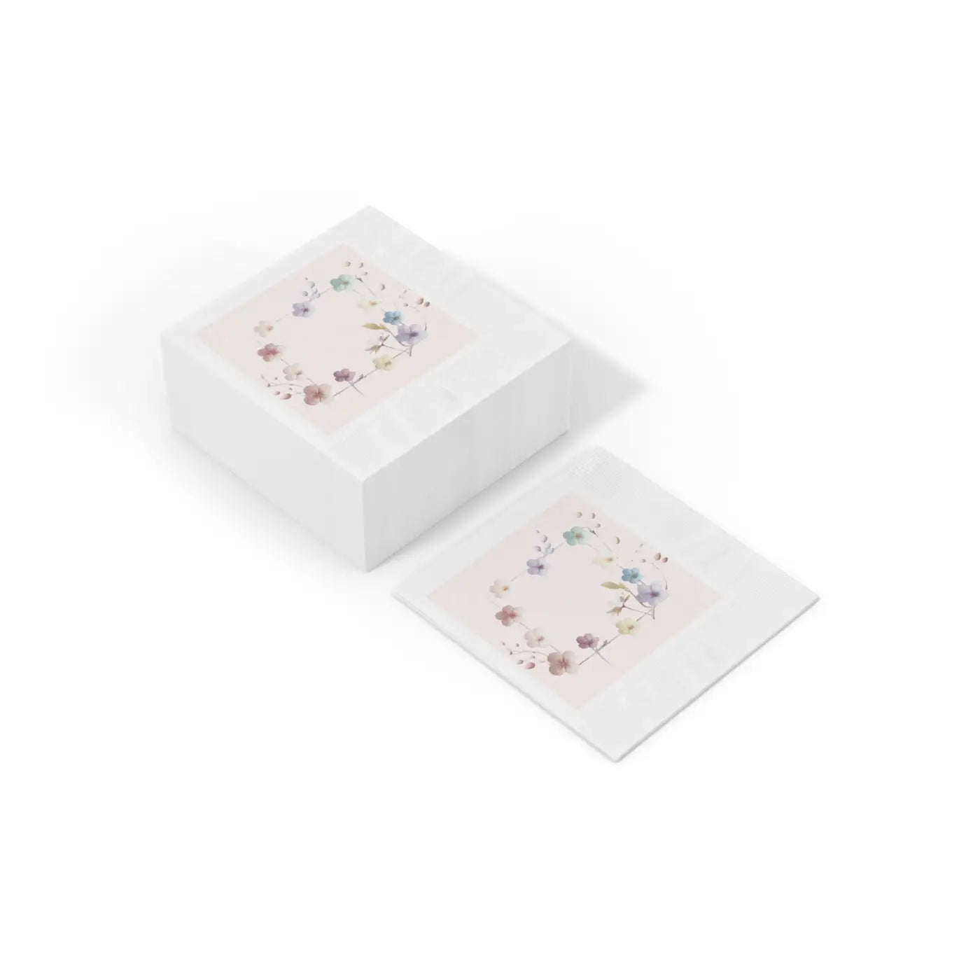 White Coined Napkins - Three Ply Party Essential - DipaliZ