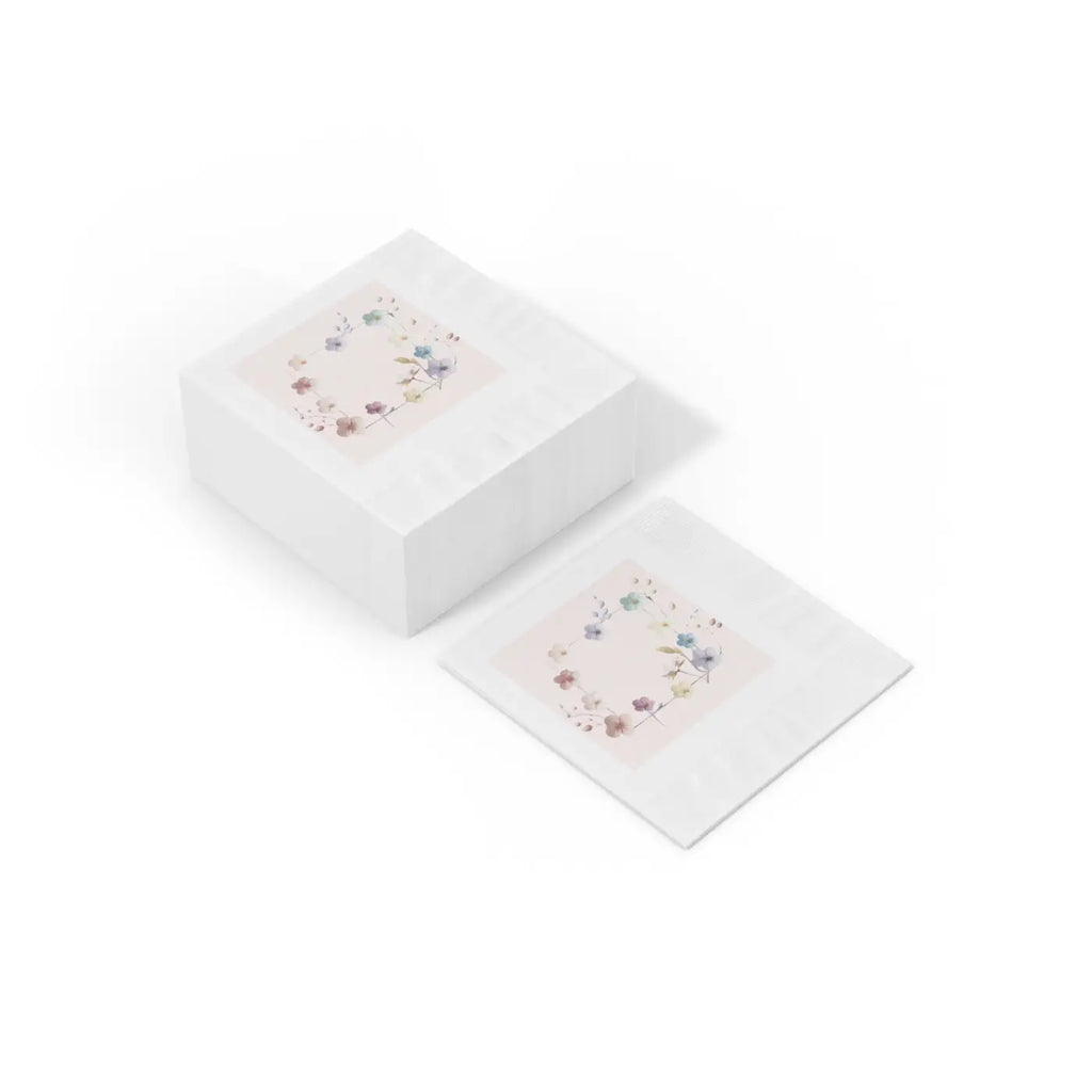 White Coined Napkins - Three Ply Party Essential - DipaliZ
