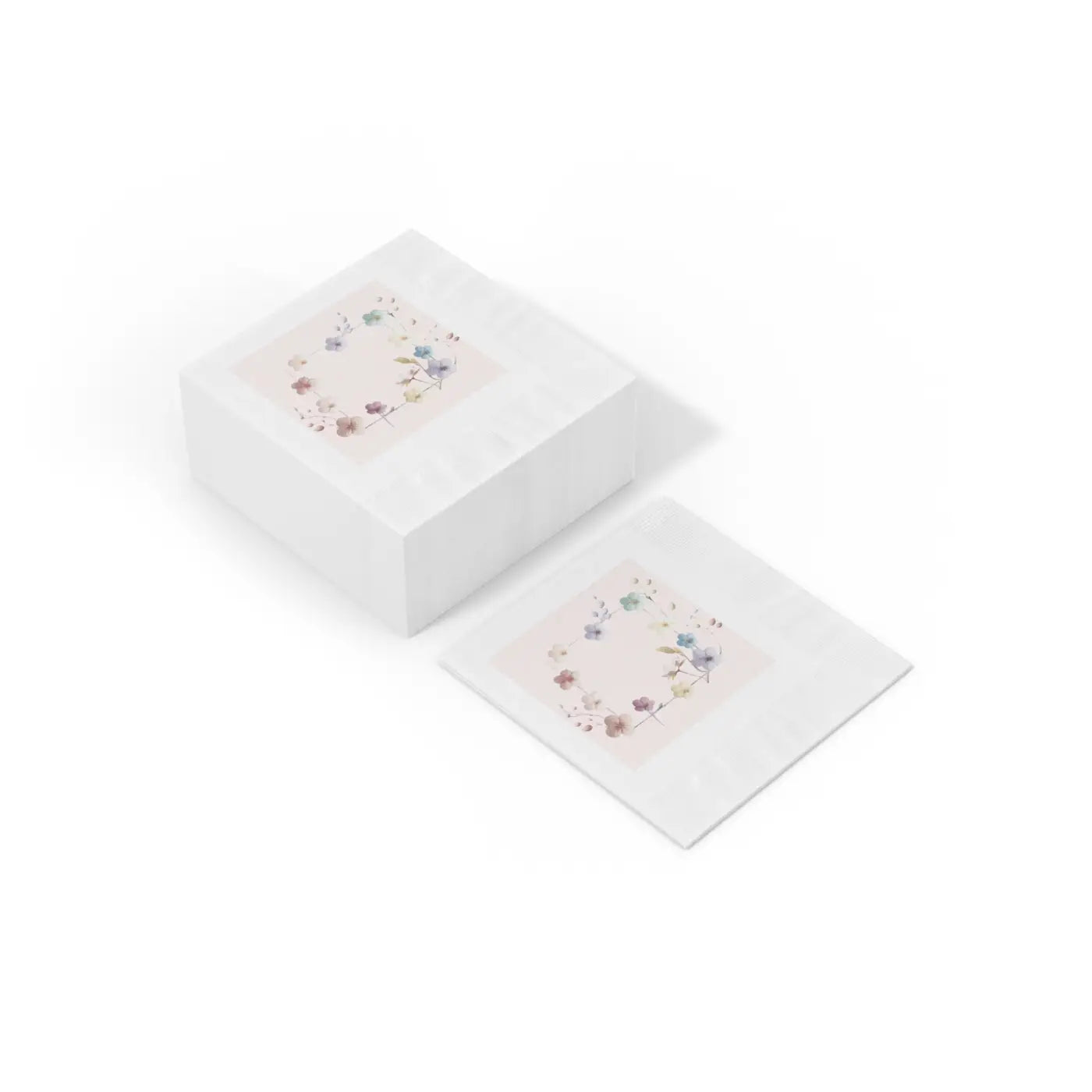 White Coined Napkins - Three Ply Party Essential - DipaliZ