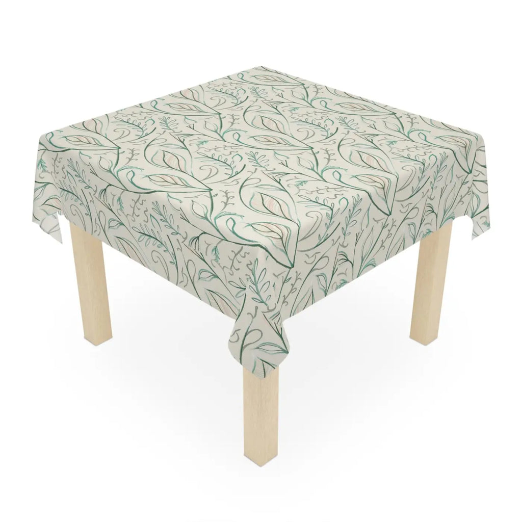 Spring Foliage Tablecloth - Polyester Dining Decor - DipaliZ