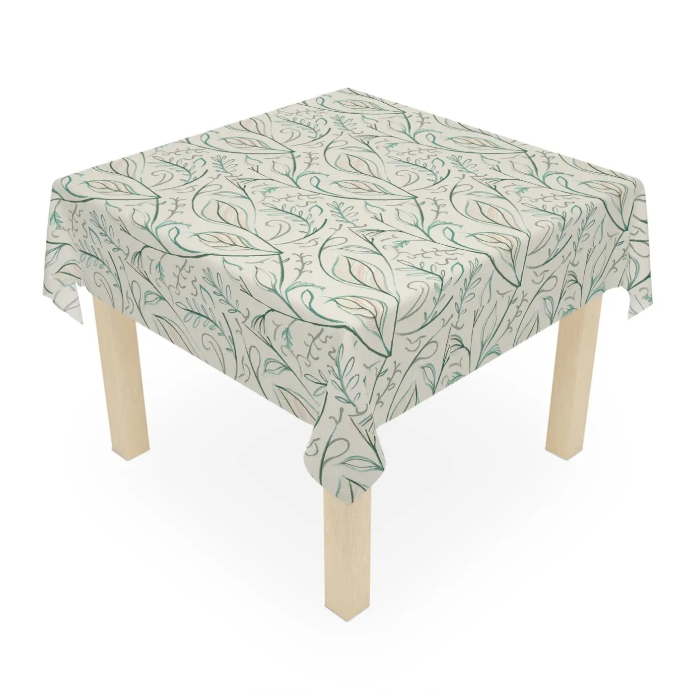 Spring Foliage Tablecloth - Polyester Dining Decor - DipaliZ