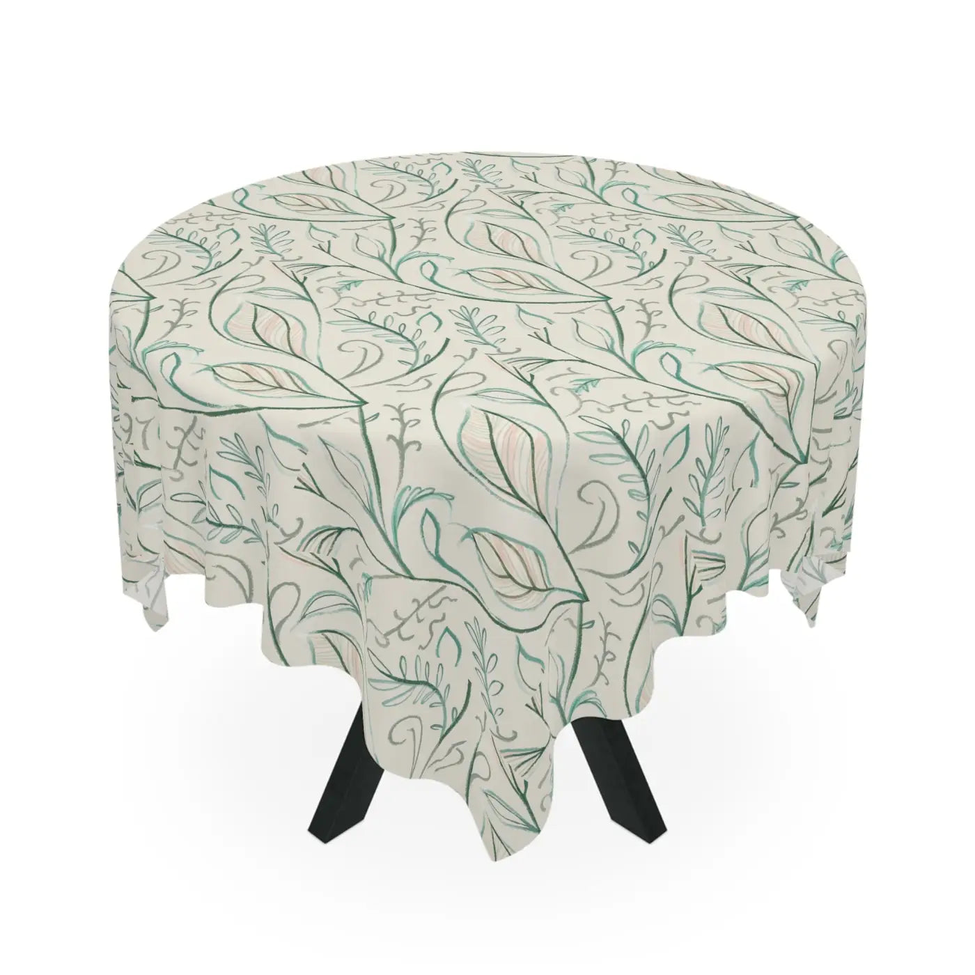 Spring Foliage Tablecloth - Polyester Dining Decor - DipaliZ