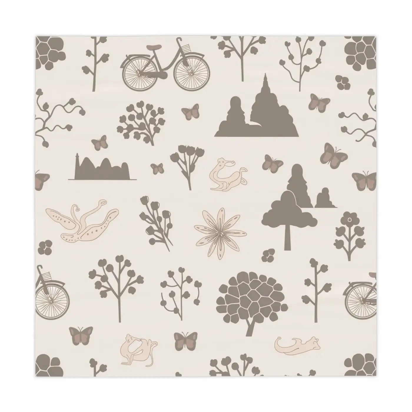 Natures Beauty Tablecloth - One Sided Print Design - DipaliZ