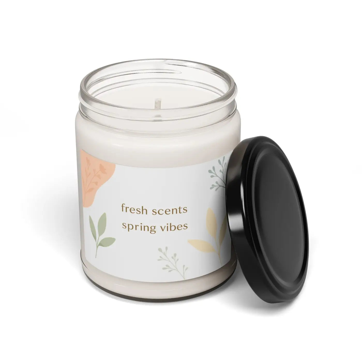 Scented Soy Candle - Spring Fresh Vibes with Fragrance Oils - DipaliZ