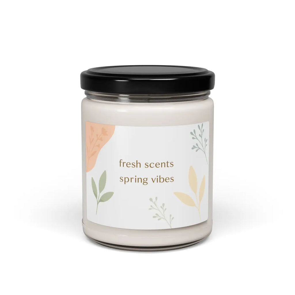 Scented Soy Candle - Spring Fresh Vibes with Fragrance Oils - DipaliZ
