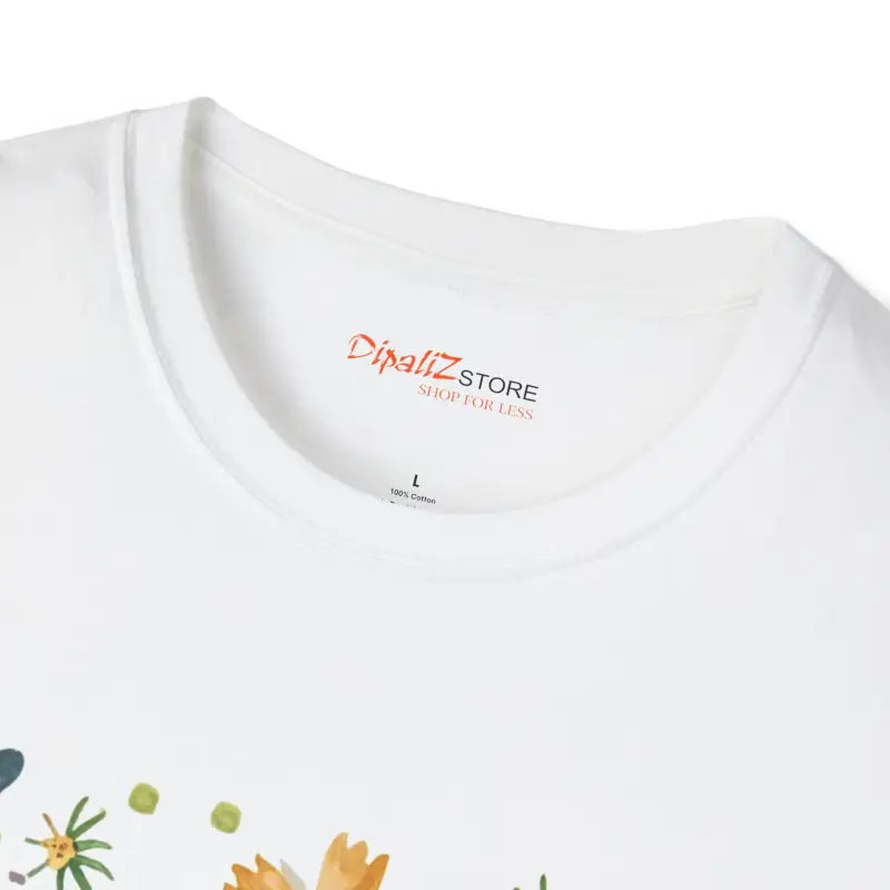Unisex Softstyle T Shirt - Bees and Spring Flowers - DipaliZ