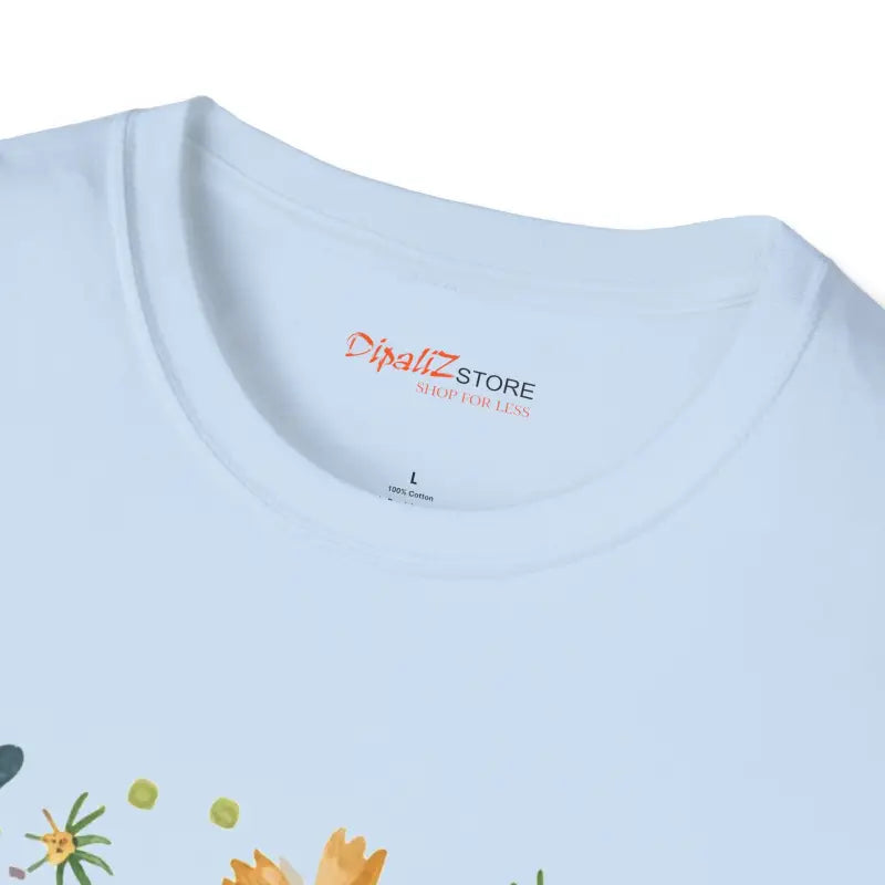 Unisex Softstyle T Shirt - Bees and Spring Flowers - DipaliZ