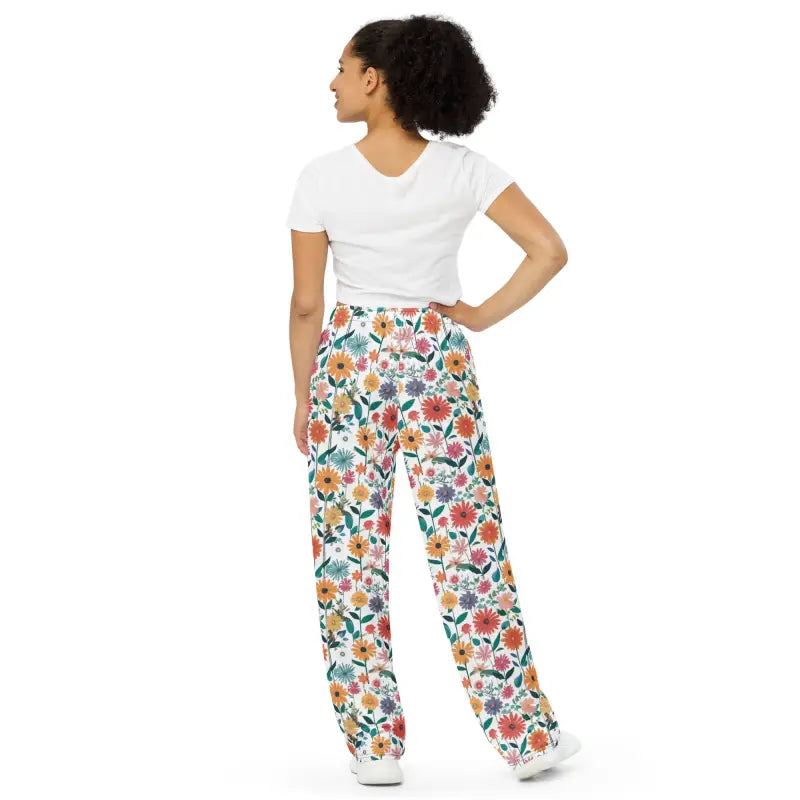 Wide Leg Pants and Cozy Pajama Set - Spring Lounge - DipaliZ