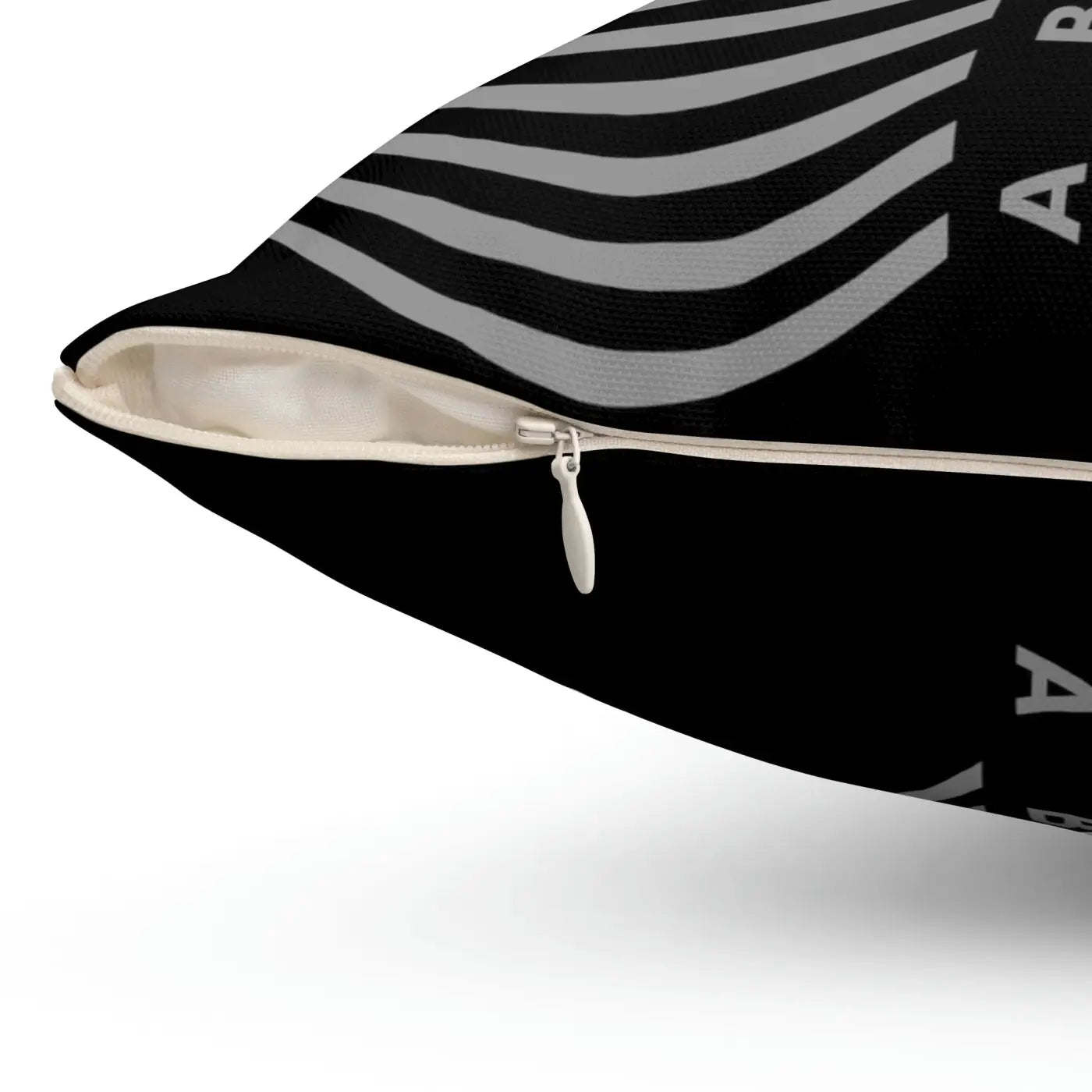 Black Throw Pillow - Abstract Drawing Polyester Square - DipaliZ