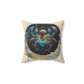 Cancer Zodiac Sign Throw Pillow - Polyester Square Pillow - DipaliZ