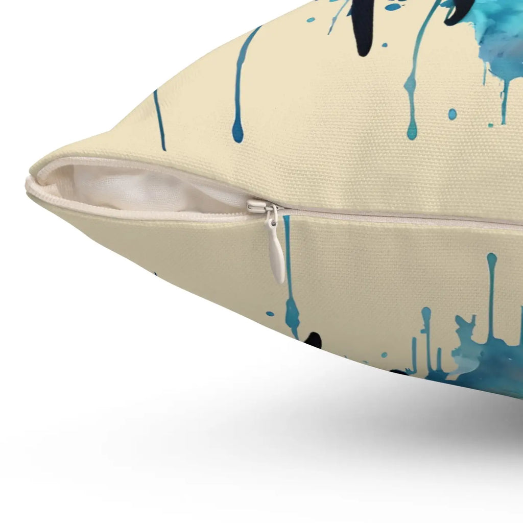 Cancer Zodiac Sign Polyester Square Pillow - Spun Comfort - DipaliZ