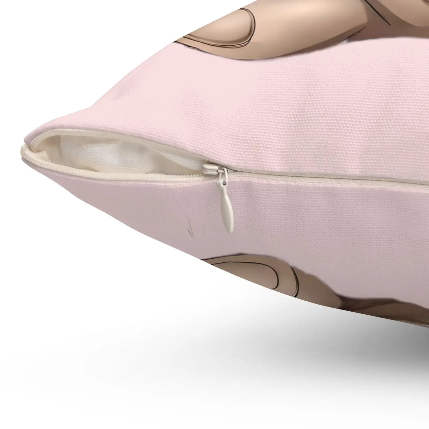 Spun Polyester Square Pillow - Teddy Bear Heart Balloon - DipaliZ