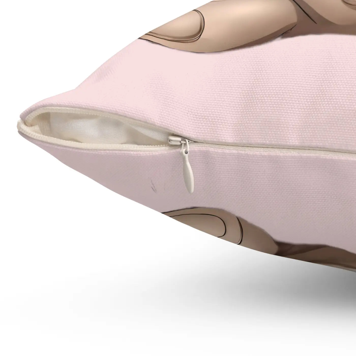 Spun Polyester Square Pillow - Teddy Bear Heart Balloon - DipaliZ
