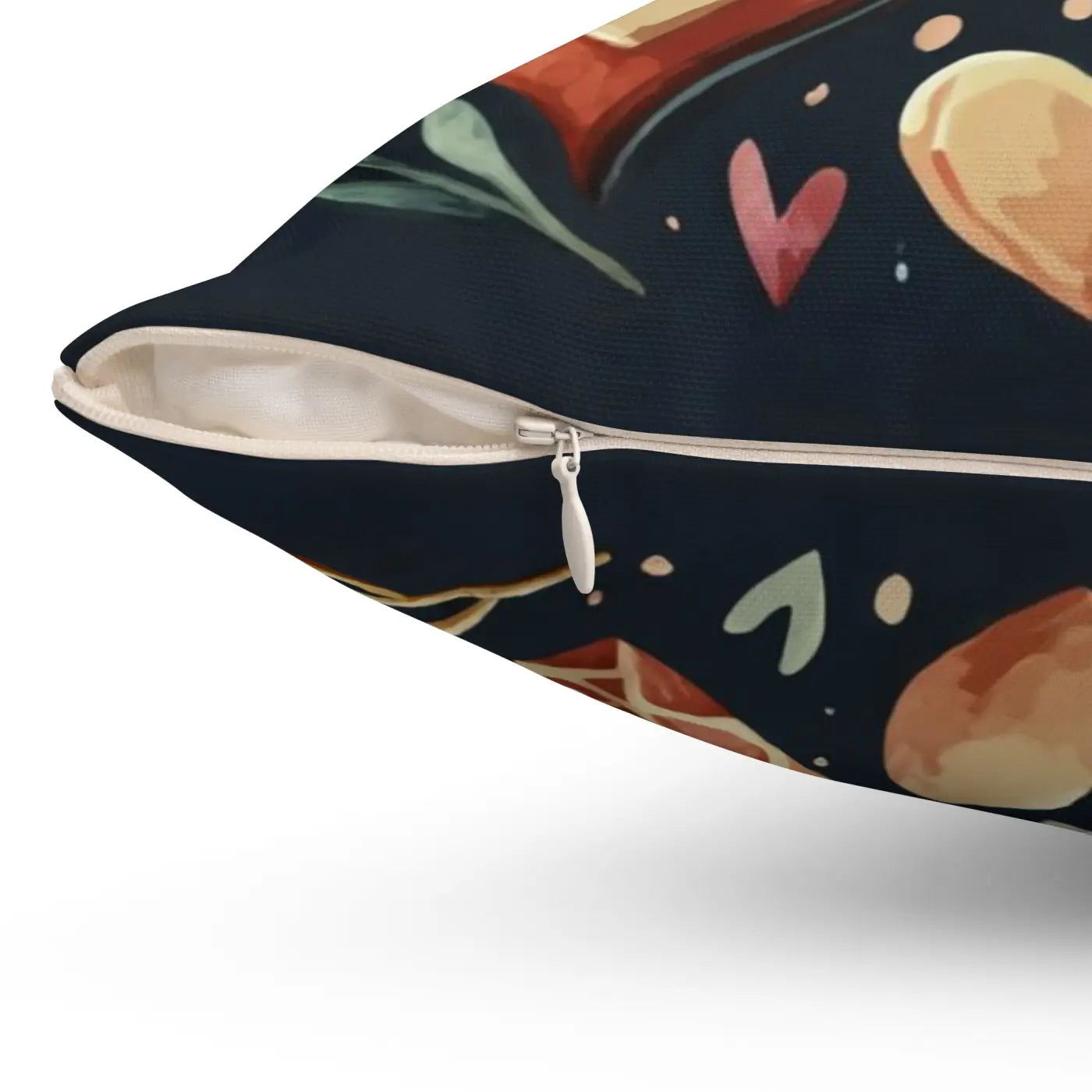 Hearts Throw Pillow - Polyester Square Valentine's Day - DipaliZ