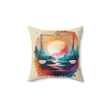 Libra Zodiac Throw Pillow - Spun Polyester Square - DipaliZ