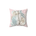 Purrfectly Plush Cat Spun Polyester Square Pillow - DipaliZ