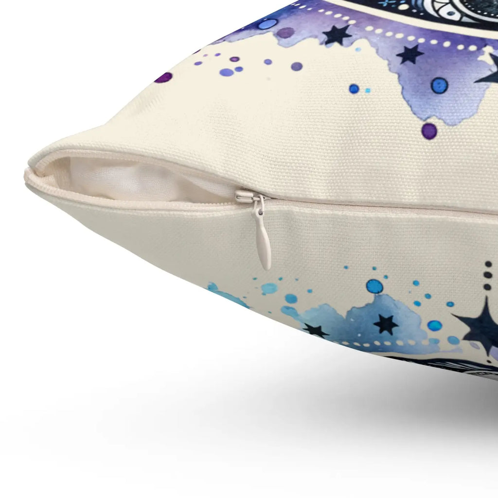 Cosmic Spun Polyester Square Pillow - Moon Magic Decor - DipaliZ