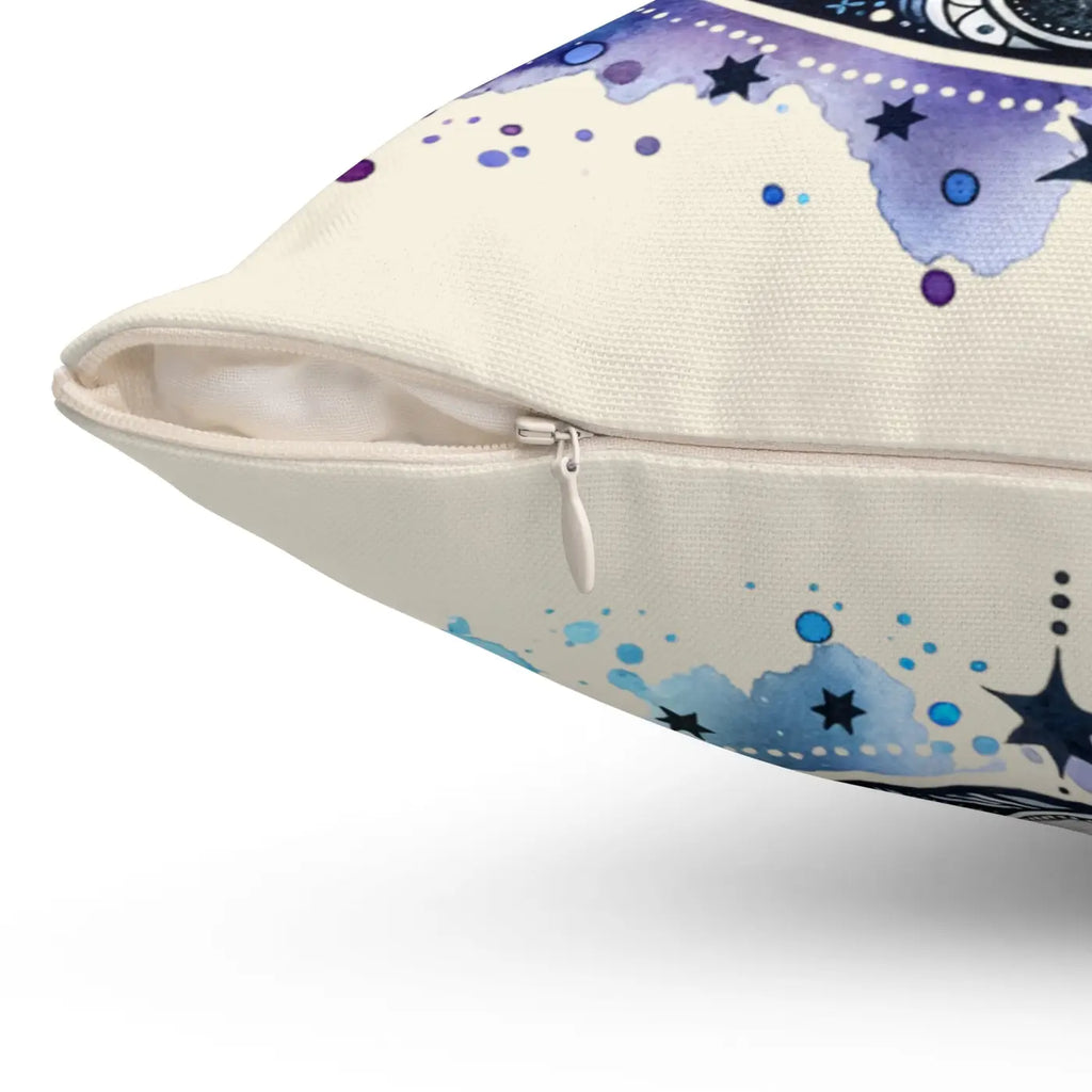 Cosmic Spun Polyester Square Pillow - Moon Magic Decor - DipaliZ