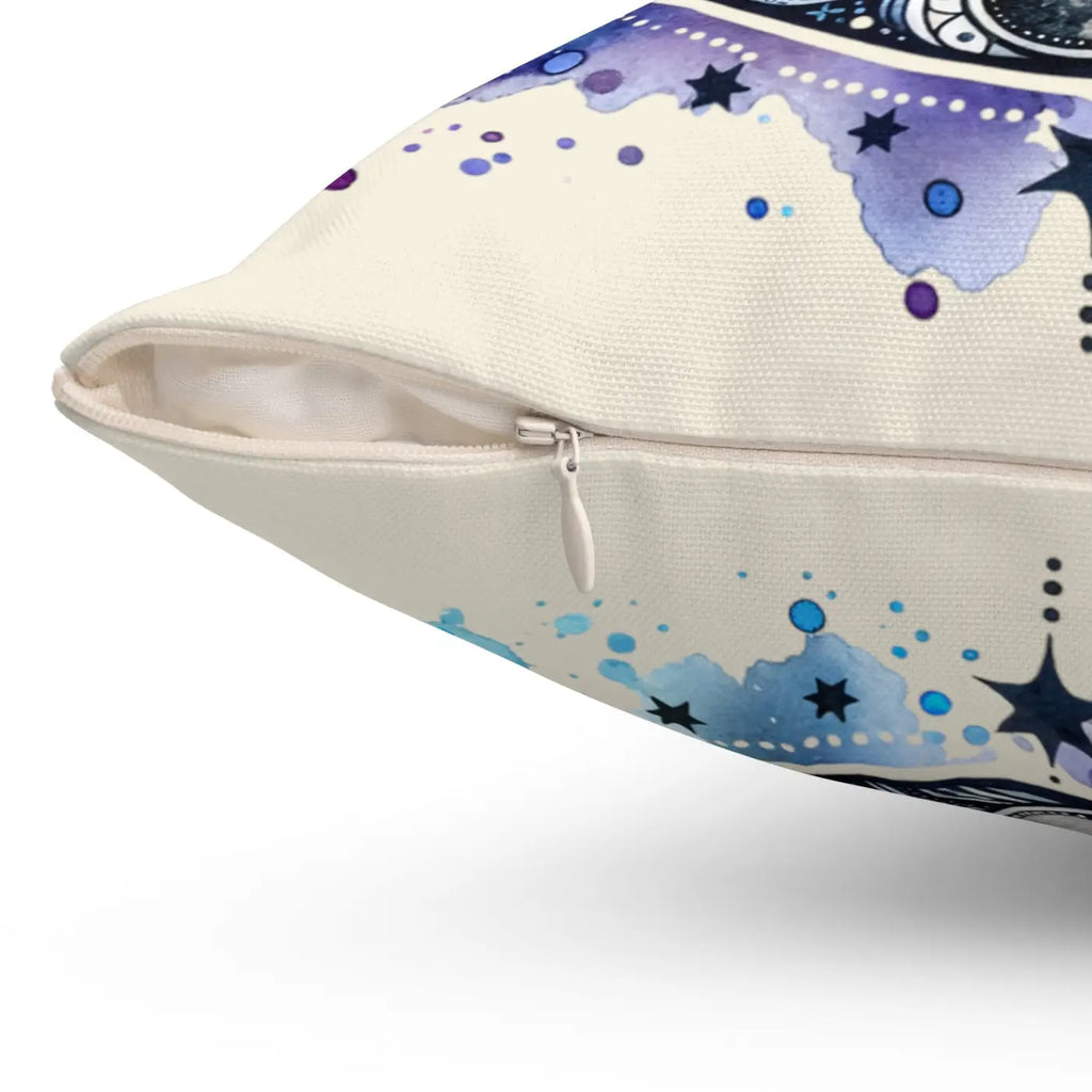 Cosmic Spun Polyester Square Pillow - Moon Magic Decor - DipaliZ