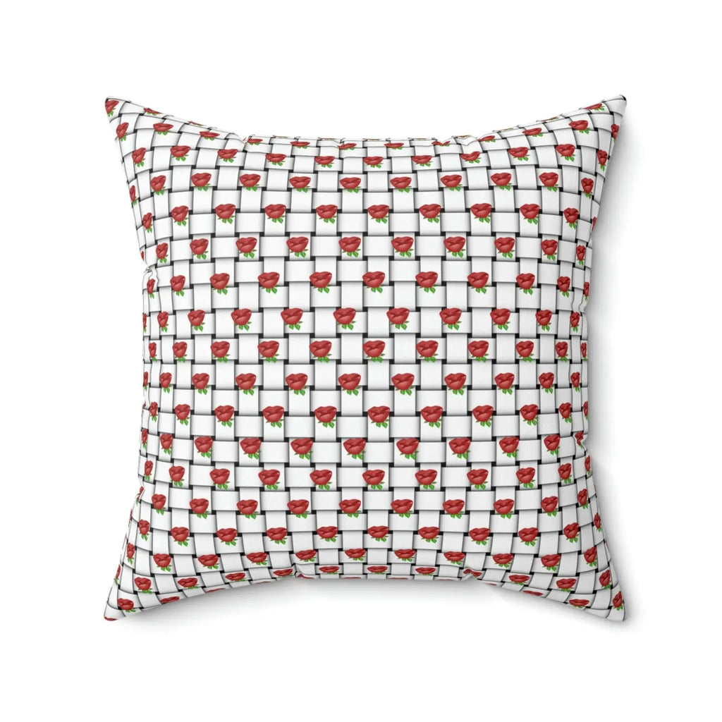 Polyester Square Pillow - Weaved Background Comfort - DipaliZ