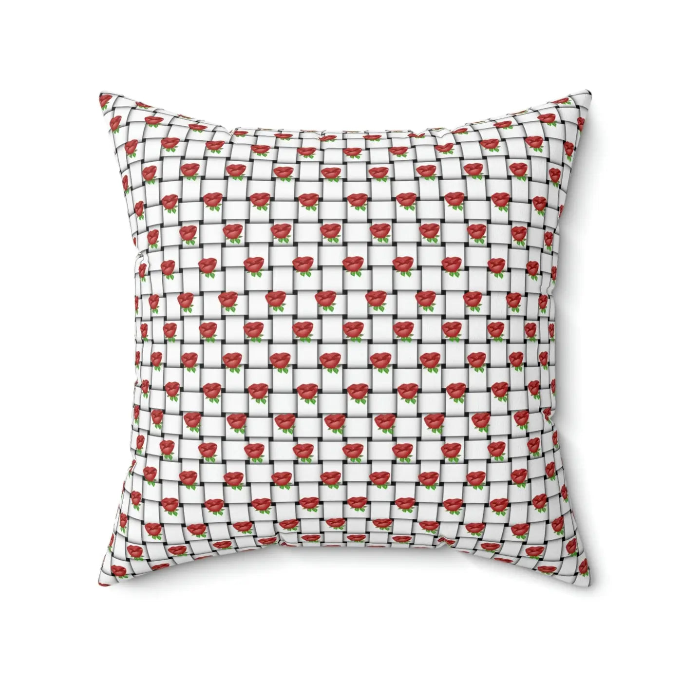 Polyester Square Pillow - Weaved Background Comfort - DipaliZ