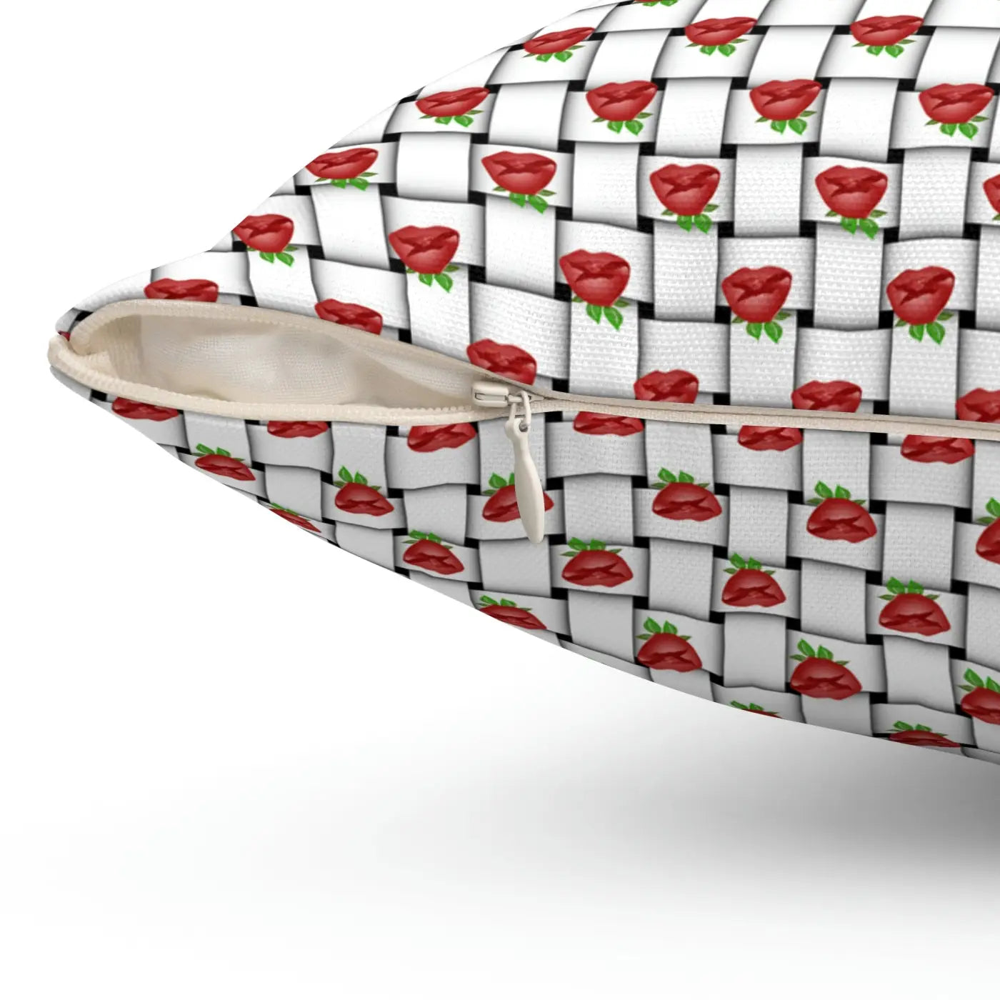 Polyester Square Pillow - Weaved Background Comfort - DipaliZ