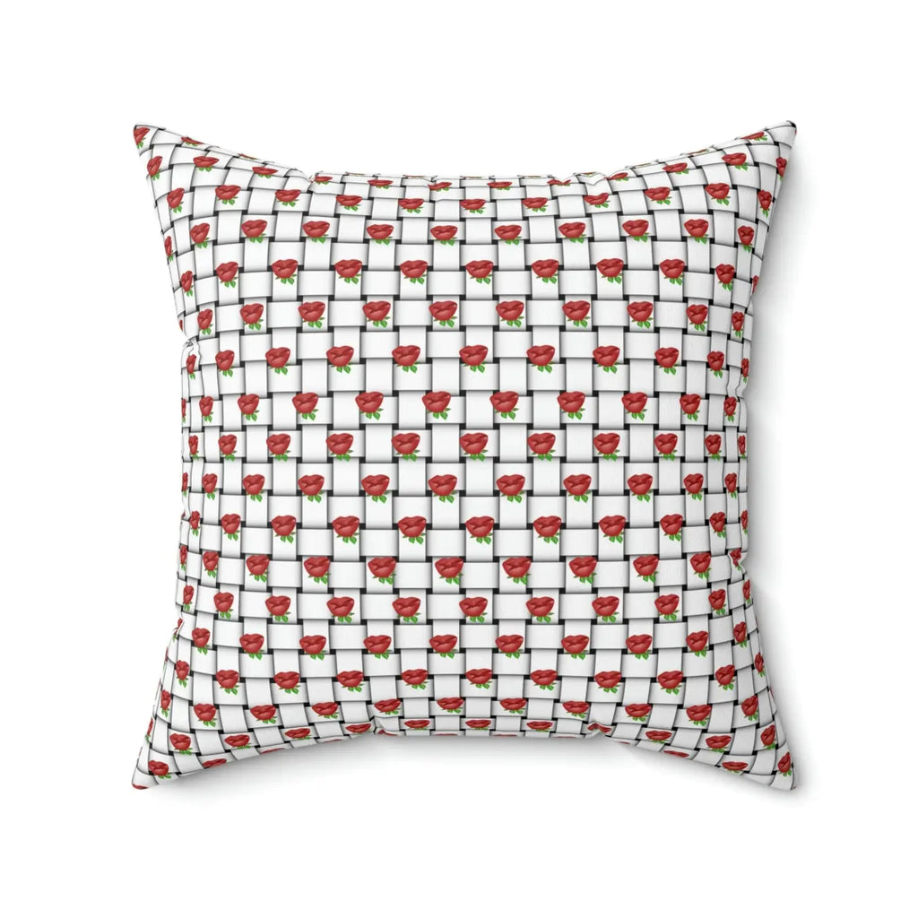 Polyester Square Pillow - Weaved Background Comfort - DipaliZ