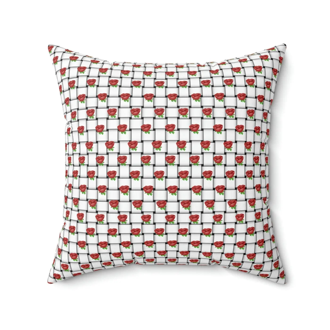 Polyester Square Pillow - Weaved Background Comfort - DipaliZ