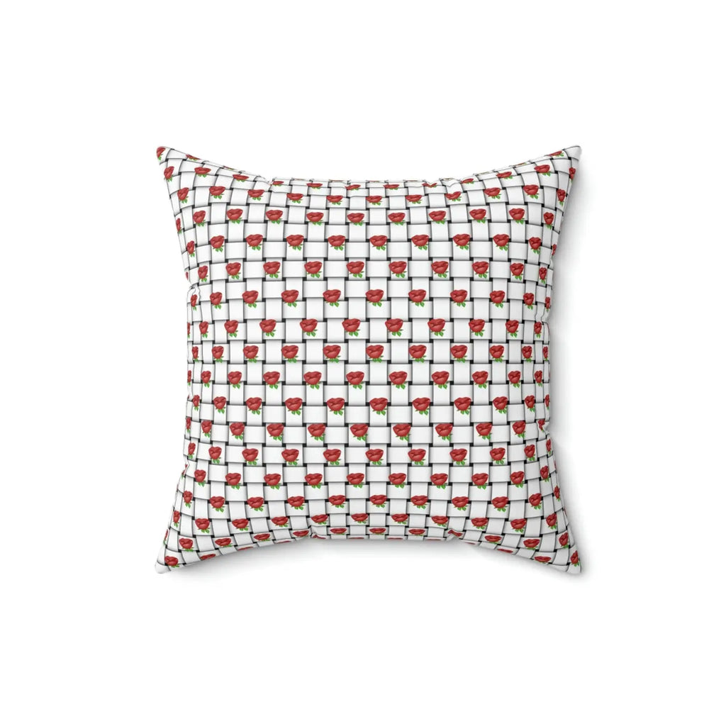 Polyester Square Pillow - Weaved Background Comfort - DipaliZ