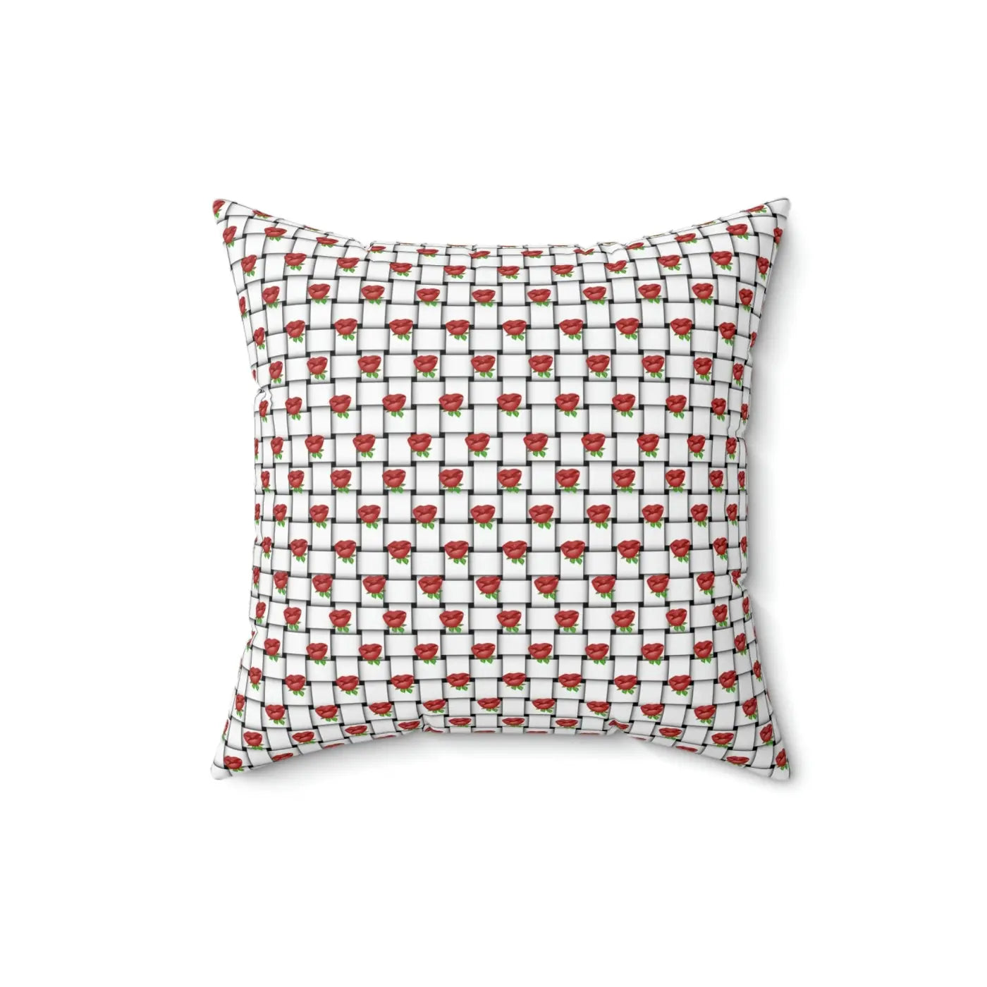 Polyester Square Pillow - Weaved Background Comfort - DipaliZ