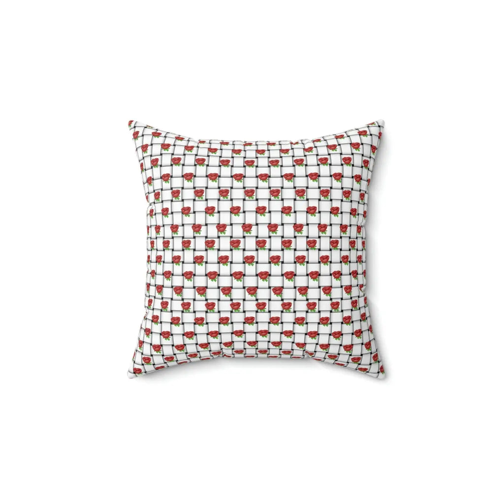 Polyester Square Pillow - Weaved Background Comfort - DipaliZ