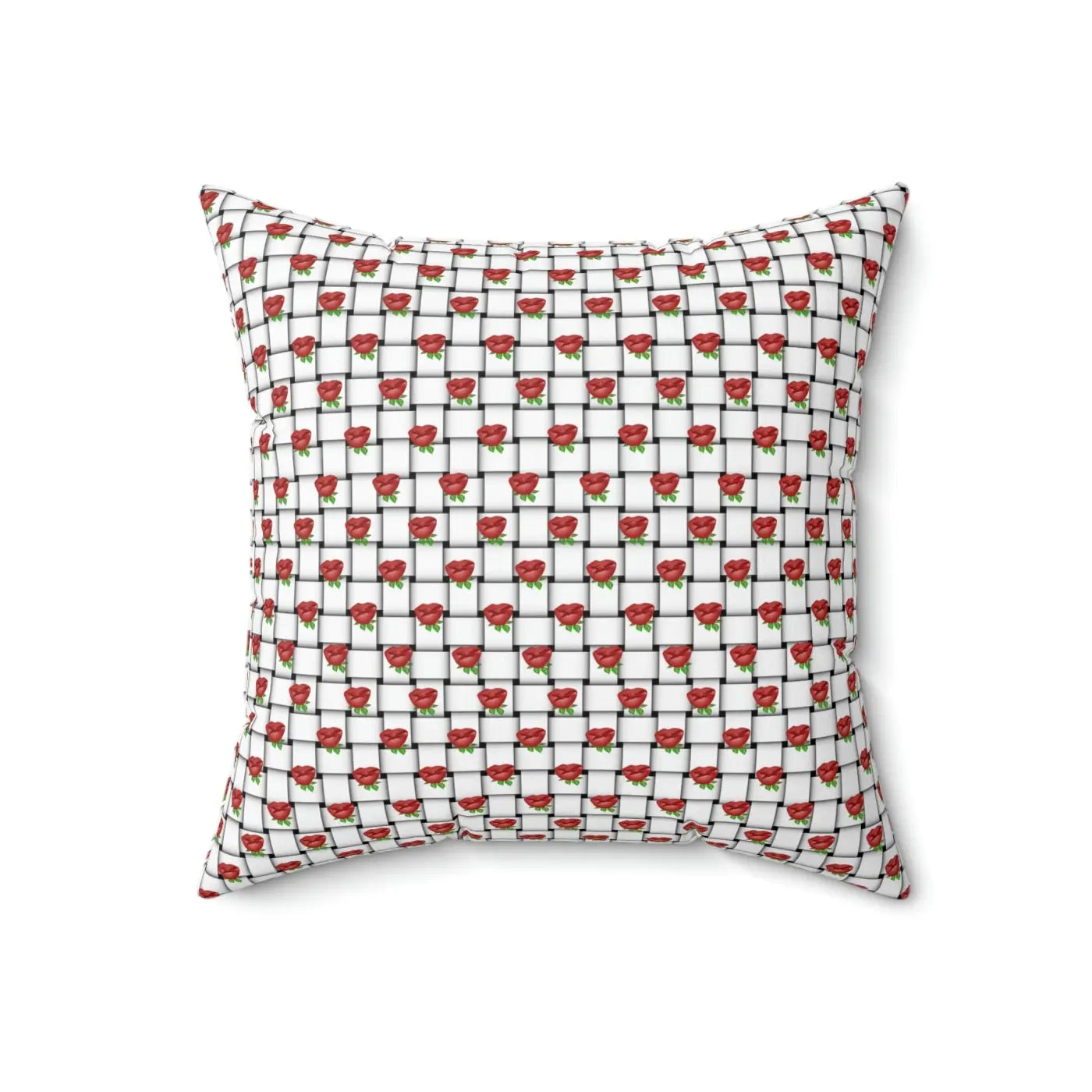 Polyester Square Pillow - Weaved Background Comfort - DipaliZ