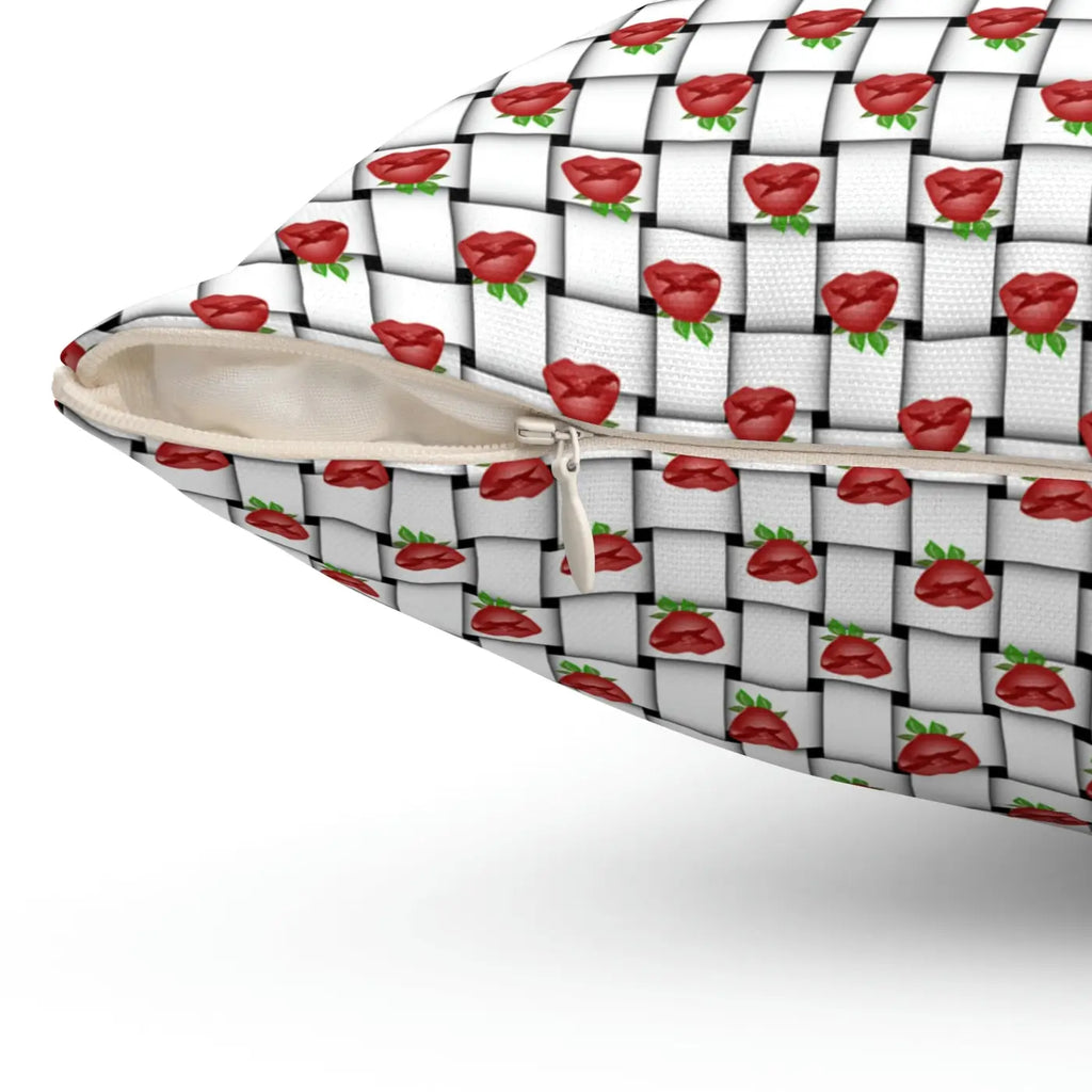 Polyester Square Pillow - Weaved Background Comfort - DipaliZ